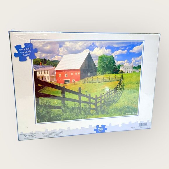 Peaceful Farm Melissa & Doug 500 Piece Puzzle New Factory Sealed - Picture 2 of 4
